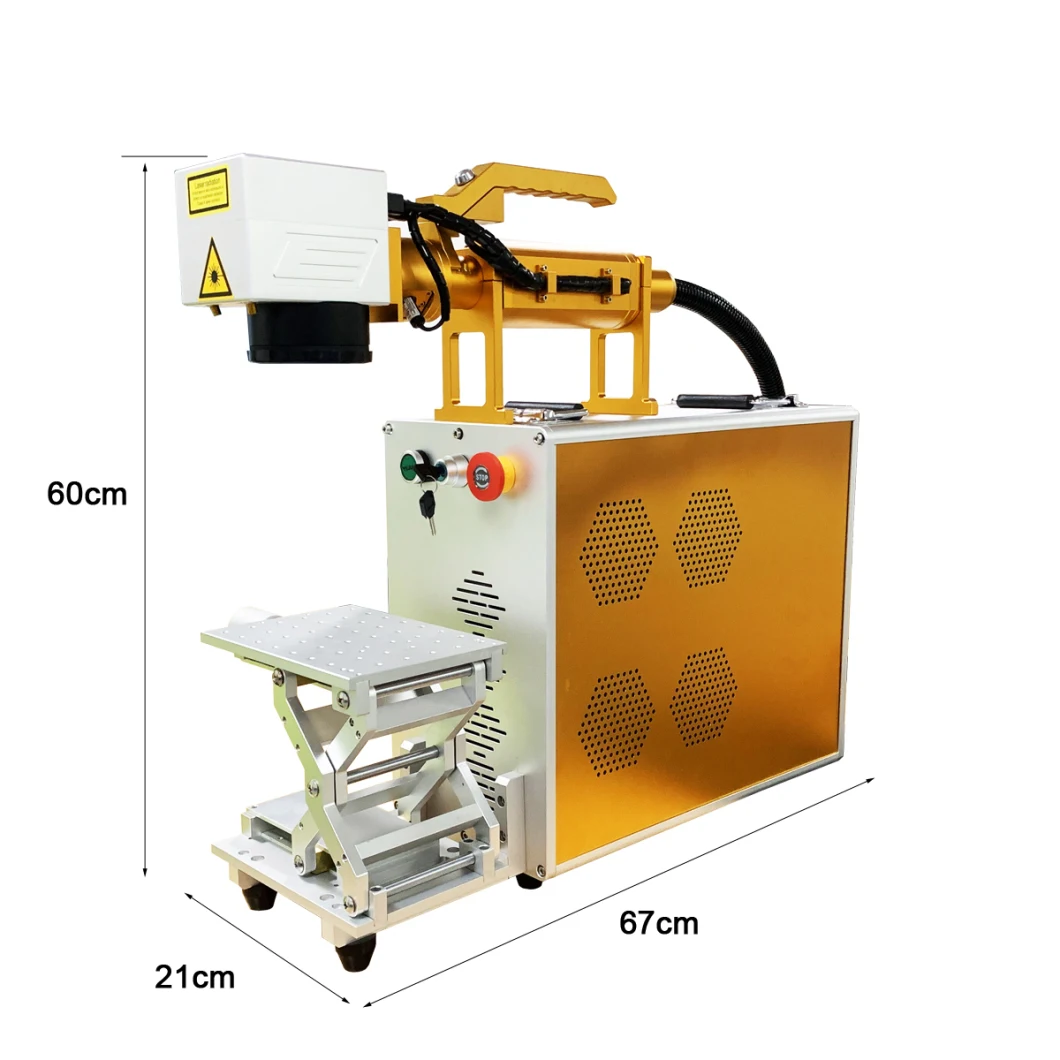 Mini Handheld Portable Fiber Laser Marking Machine for Metal, Watch, Key, Knife, Pen