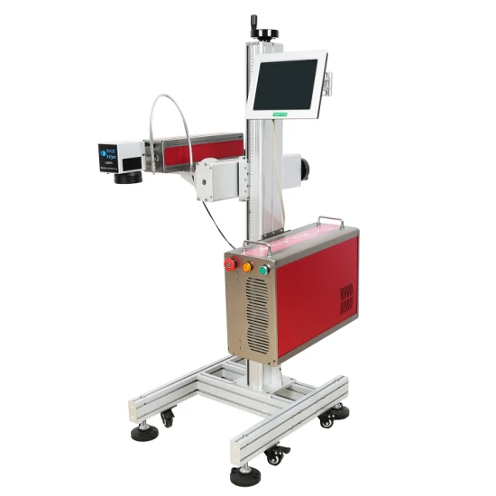 Macchina per la codifica laser a onda continua, macchina per marcatura laser a fibra/laser CO2/laser UV per la codifica/imballaggio di data/numero di lotto;  Cibo e bevande